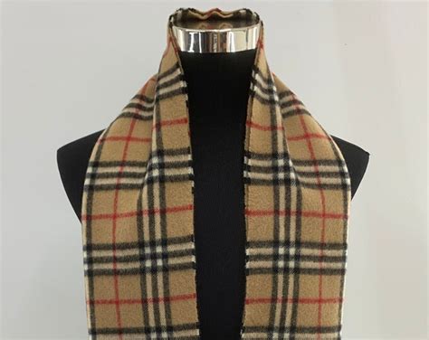 authentic vintage burberry scarf|authentic Burberry plaid scarf.